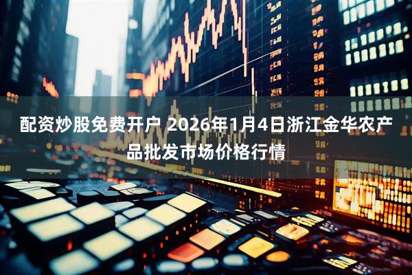 配资炒股免费开户 2026年1月4日浙江金华农产品批发市场价格行情
